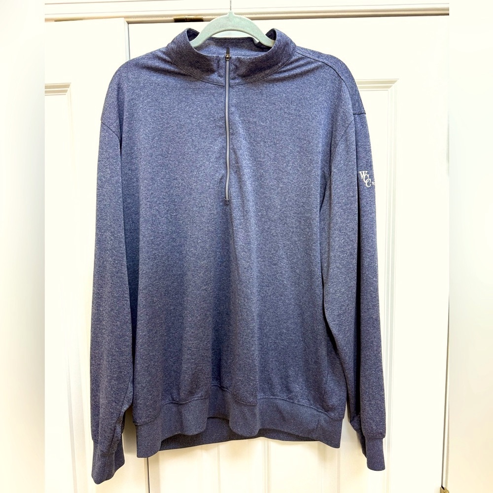 DONALD ROSS 3/4 length pullover golf sweater.. Long sleeved . Blue. XL . WCC